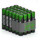 BEVIGOR Rechargeable AAA Batteries, 1100 mAh High Capacity, LSD Low Self Discharge Technology, 1.2V NiMH AAA Batteries Rechargeable, Long-Lasting Triple AAA Recharge Batteries, 24 Count