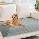 Hyha Waterproof Dog Blanket, Reversible Pet Bed Blanket, Soft Sofa Couch Cover for Dogs Washable, Waterproof Pet Couch Covers for Sofa Puppy Cats Furniture Protector(30"x70", Grey/Dark Grey)
