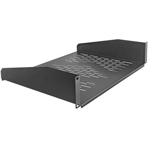 RIVECO 19” 2U Rack Shelf Server Cabinet Mount Vented Cantilever Tray for Network Equipment, 14 Inches 35 CM Depth, Black