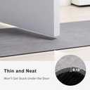 Stiio Bath Mat for Bathroom, Flat Bath Rug Super Absorbent Quick Dry, Non Slip Thin Bathroom Mats Fit Under Door, Easy Clean Washable Shower Mat Carpet for Kitchen, Bathtub, Sink, Grey 15x23 inches
