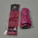 Syhood Soccer Shin Guards and Socks for Toddler Kids Youth, Lightweight Soccer Shin Pads Protective Defender Gear for Children Teen Boys Girls Sports Game(M Size,Pink)