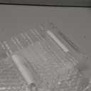 BEYGORM 2 Pack Acrylic Mail Holder, Clear Desk Organizer with Divider, Vertical Letter Sorter for Desktop, 5 Compartments Modern Office Home Envelope Organizer for Bill, Document, Notebook