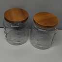Kitchentoolz Large Mason Jars with Lids 64 oz Mason Jars Wide Mouth, 1/2 Gallon Glass Jar with Lid for Pantry Storage, Canning, Flour, Dry Goods 2 Pack