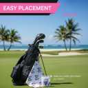 Magnetic Golf Towel Supporting Breast Cancer Research | 10% Profit Donation | 29 Waffle Microfiber | Removable High-Strength Magnet | Ultra Absorbent | Durable for Clubs & Balls (White/Pink)