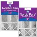 Nordic Pure 16x25x5 (15_3/4 x 24_3/4 x 4_3/8) Honeywell/Lennox Replacement MERV 8 Air Filters 2 Pack