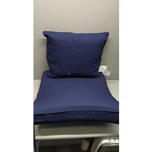 Favoyard Outdoor Seat Cushion Set 24 x 24 Inch Waterproof & Fade Resistant Patio Furniture Cushions with Removable Cover, Handle and Adjustable Straps for Chair Sofa Couch (Blue)