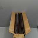 SONGMICS Narrow Shoe Rack - Sturdy 8 Tier Metal Tall Shoe Rack Shelf, Slim Shoe Storage Organizer for Closet Entryway Small Spaces, Bronze, 12"D x 17.6"W x 50.6"H