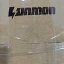 Lunmon 44 Pcs 4 ft Half Christmas Tree for Wall Corner Christmas Tree with Xmas Ball Light String Icicle Flowers Snowflake Ribbon Top Star for Holiday Indoor Party Decoration (Frost White)