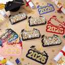 Motiskyy 30 Pack 2026 Graduation Candy Card Class of 2026 Grad Party Favor Supplies Candy Dome Greeting Card with Tassel Chocolate Holder College High School Graduate Gift Box DIY (Black,Gold)
