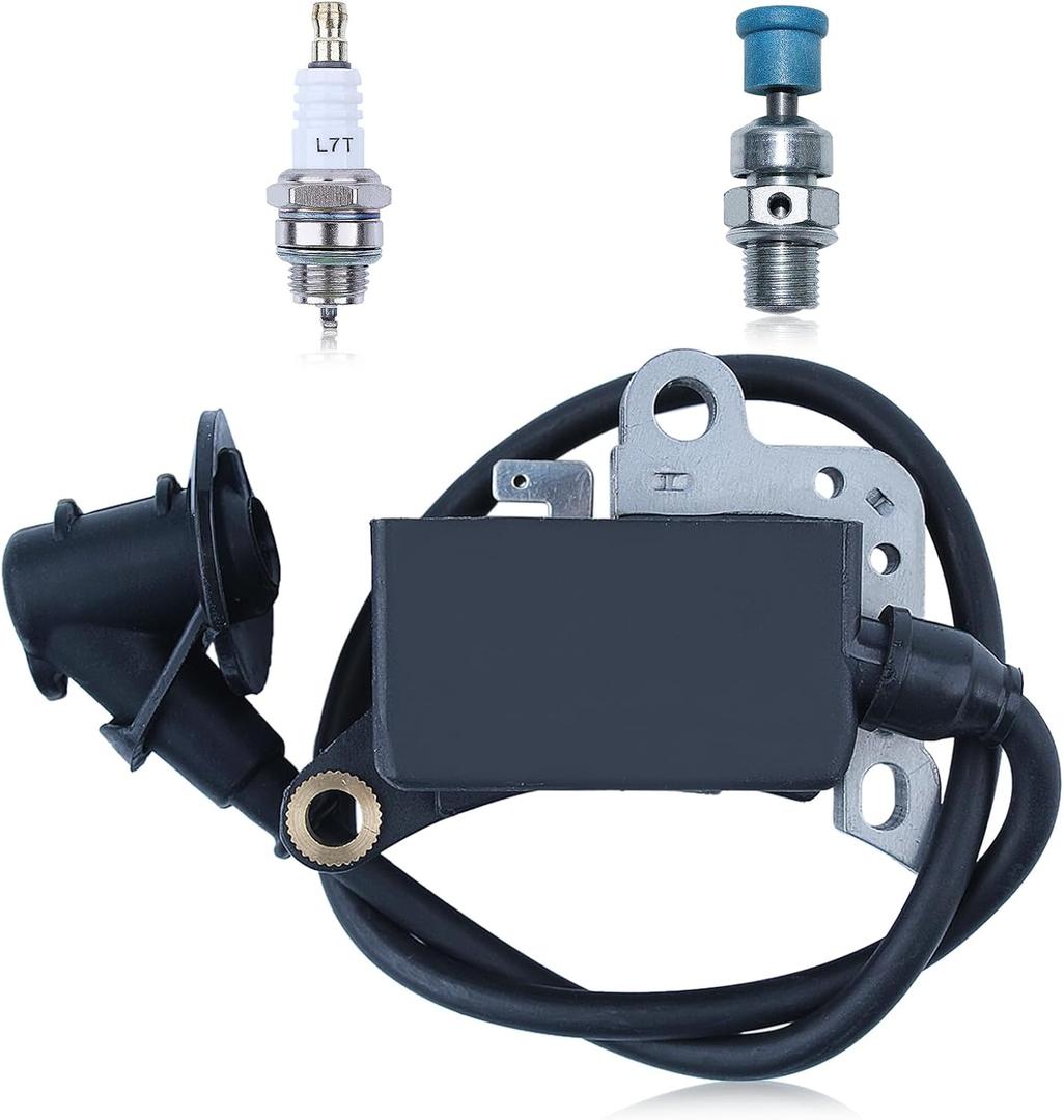 Ignition Coil for Stihl TS400 TS460 3-Bolt Cut Off Saw with Decompression Valve Spark Plug Replace 42234001300