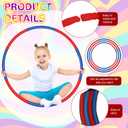 Soulchen 2 Pcs Toy Hoop Exercise Hoop Detachable Adjustable Plastic Hoops Playground Equipment for School Colored Hoops Circles Exercise Ring for Teens Dog Agility Equipment