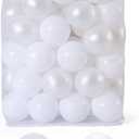 GOGOSO Ball Pit Balls Pack of 50 - White Balls BPA&Phthalate Free Non-Toxic Crush Proof Play Balls Soft Plastic Balls for Toddlers Baby Kids Birthday Pool Tent Party (2.75inches)