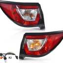 G-PLUS Tail Lights w/Bulbs Compatible with Chevy Traverse 2013 2014 2015 2016 2017 Driver & Passenger Side 84266020,Clear Lens Faros Traseros Luces Traseras Rear Brake Lamps Assembly