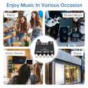 Bluetooth Power Amplifier Board with Subwoofer 2.1 Channel 50W x 2+100W DC 12V-24V Audio Power Amplifier Module for DIY Bluetooth Audio and Store Home Theater with Treble and Bass Control