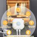 Under Cabinet Lighting,12inch,3 Pack Rechargeable Motion Sensor Light,5 Levels Dimmable Closet Light, Ultra Thin Under Counter Lights for Stairs,Fridge,Cabinet,Bed,Washroom,Kitchen Decor (2700K-6000K)