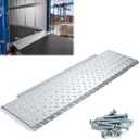 42" x 11.5" Hinged Trailer Door Slider Plate Floor Gap Cover Ramp