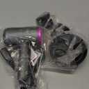 slopehill Professional Ionic Hair Dryer, Powerful 1800W Fast Drying Low Noise Blow Dryer with 2 Concentrator Nozzle 1 Diffuser Attachments for Home Salon Travel (Grey)