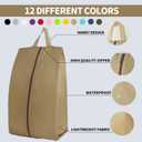 6pcs Portable Shoe Organizer, Travel Pouches with Zipper, Golf Shoe Bags, Clothes Bags, Soccer Cleats Bag Shoe Pouch for Gym, Waterproof, Odor-Resistant (Khaki)