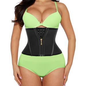 Short Torso Waist Trainer For Women Tummy Control 9-inch Waist Cincher With Zipper Hook Body Shaper Corset Girdle (XXX-Small)