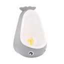 Whale Potty Training Urinal for Boys with Funny Aiming Target , Toddler Boy Toilet Pee Trainer - Gray