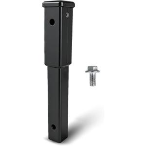 12 inch Hitch Extension Receiver 2 inch 5/8 inch Pin Hole 4000 LBS Tow Capacity 84433 Black