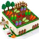 Vegetable Cake Topper Locally Grown Baby Shower Decorations Farmers Market Cake Decorations Farm Corn Carrots Peas Birthday Party Supplies