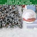 winemana Christmas Fake Snow 3-Piece Set Decorations, Snow Blanket Roll, Artificial Snowflakes, Fluffy Snow for Christmas Village Houses Display Winter White Wonderland Kitchen Table Top Decor