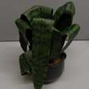 Ollain Artificial Snake Plant with Potted 23.6" Fake Plastic Sansevieria Faux Plants in Pot for Outdoor Window Box Verandah Planter Indoor Outside Home Garde Office Room Gardening Decoration (Green)