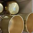 Deco 79 Metal Indoor Outdoor Planter Brushed Dome Large Planter Pot with Curved X-Shaped Bases, Set of 2 Planters 16", 13"H, Gold