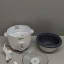 AROMA Rice Cooker, 3-Cup (Uncooked) / 6-Cup (Cooked), Small Rice Cooker, Oatmeal Cooker, Soup Maker, Auto Keep Warm, 1.5 Qt, White, ARC-363NG