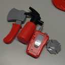 Liberry Fireman Costume for Kids 3 4 5 Years Old, Firefighter Tools with Fire Extinguisher, Pretend Play Toy Gift for Toddler Boys & Girls