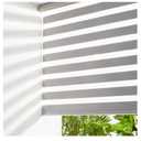 Persilux Cordless Zebra Blinds (70" W x 72" H, Grey) Dual Layer Fabric, Privacy Window Blinds, Dual Layer Zebra Roller Shades, Light Filtering Sheer Window Treatments for Home, Office