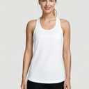 YOYOYOGA Tank Tops for Women Open Back Running Tops Workout Shirts 2 Packs (M)