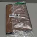 Anti-Slip PU Leather Velvet Sofa Couch Chair Armrest Soft Caddy Organizer Holder with 5 Pockets for Phone, Book, Magazines, TV Remote Control - Draped Over Sofa, Couch, Recliner Armrest (Brown)