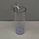 Youngever Straw Dispenser, Plastic Drinking Straw Container with Lid (Long Straw)