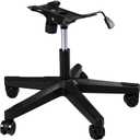 Frassie 28 inch Nylon Gaming Chair Base Replacement with Bottom Plate Stand Cylinder, 5 Casters (Black)