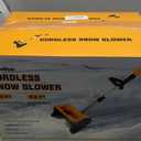 Cordless Snow Shovel for Dewalt 20V, Battery Snow Blower with Directional Plate, Width 12.5'', Depth 6'' and 26 FT Throw Distance, for Driveway, Walkway, Deck and Patio(No Battery)