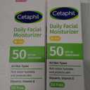Cetaphil Daily Facial Moisturizer SPF 50, 1.7 Fl Oz (Pack of 2), Gentle Facial Moisturizer For Dry to Normal Skin Types, No Added Fragrance, Dermatologist Recommended (Packaging May Vary)