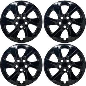 Hubcap Replacement for Toyota Rav4 2019-2025, 17-inch Wheel Cover, Gloss Black, Set of 4 Hubcap Replacement for Toyota Rav4 2019-2025, 17-inch Wheel Cover, Gloss Black, Set of 4