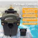 W3SP2615X20 Pool Pump Motor 2HP Replacement for Hayward SP2615X20 | Single Speed Super Pool Pump 115V/230V for Inground Pool & Spa, 2" Inlet & Outlet