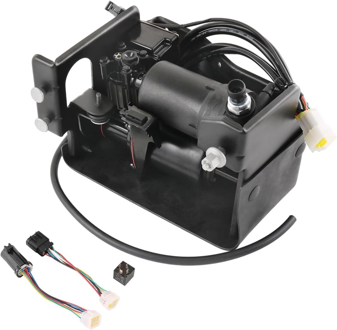 DICMIC Air Ride Suspension Compressor Pump Compatible with 2002-2016 Cadillac Escalade 2007-2013 Chevrolet Avalanche 2001-2016 GMC Yukon Replace# 949-001, 949-099, 15254590