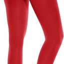 Tights for Women, 80D Semi Opaque High Waisted Pantyhose, Footed Run Resistant Dance Tights Stockings (Red, XXXL)