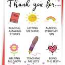 10 x Lovely Thank You Teacher Card, Great Teacher Appreciation Gifts Card from Students, Thank You for Helping Me Grow, End of Term Gift