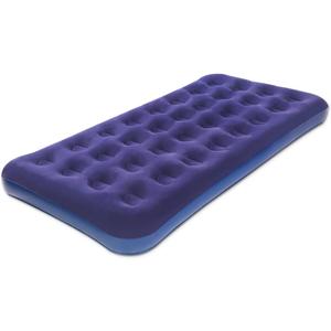 Twin Size Air Mattress for Inflatable - Portable Blue Blow Up Mattresses with Flocked top - Single Foldable Air Bed for Tent Camping Home Travel Backpacking (Navy)