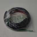 Vinyl Door Threshold Flooring Transition Strip Self Adhesive Carpet Edging Strip for Laminate Doorway Edge Threshold from 3/5" to 4/5" (Black, 6.6 Ft)