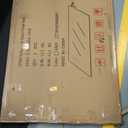 Koonmi Tempered Glass Chair Mat for Hardwood Floors & Carpets, 30" x 48 Transparent Heavy Duty Office Floor Protector with Noise-Free Gliding Shatterproof for Home Office Desk