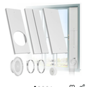 HOXHA Window Duct Kit Dryer Window Vent Kit for 4” Ducting Dryer Vent Hose, Sliding Window Vent Kit Fit with Dryer, Inline Duct Fans, Grow Tents