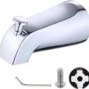 Slip on Tub Spout with Diverter, Compatible with American Standard 8888026.002 Bathtub Spout, Tub Faucet Replacement Fits for 1/2" Copper Water Tube (5/8" Diameter) with Hex Wrench (Chrome)