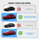 Under Screen Storage Organizer for 2026 New Model Y Juniper,[Retractable & Tool-Free] Under Screen Storage Box with Behind Screen Tissue Holder Compatible with Tesla 2025-2026 Model Y Juniper