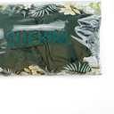 SHEKINI Women's High Waisted Swim Skirt Drawstring Ruched Bathing Suit Bottoms with Built-in Brief (Blue, XL)